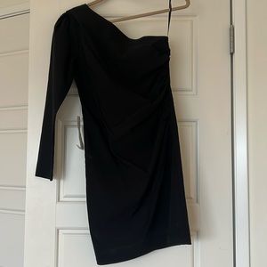 NWT Topshop One Shoulder Rouched Mini Dress